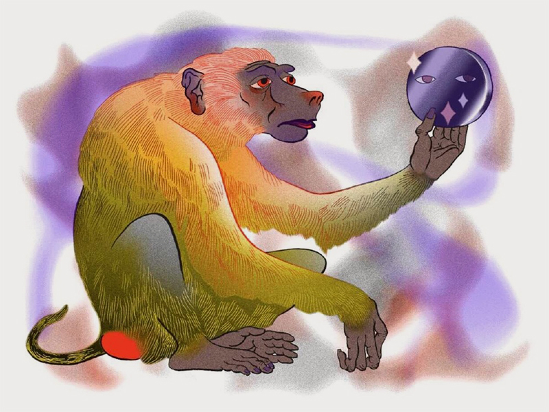 Year_Of_The_Monkey_IdleBeats_爱豆笔此丙申猴年丝网版画